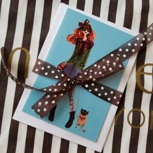 ❗Henri Bendel Illustrator Izak Zenou Chic Bendel Girl Notecards and Envelope Set